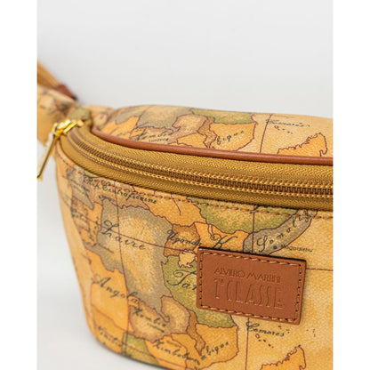 Alviero Martini Prima Classe Beige Leather Belt Bag