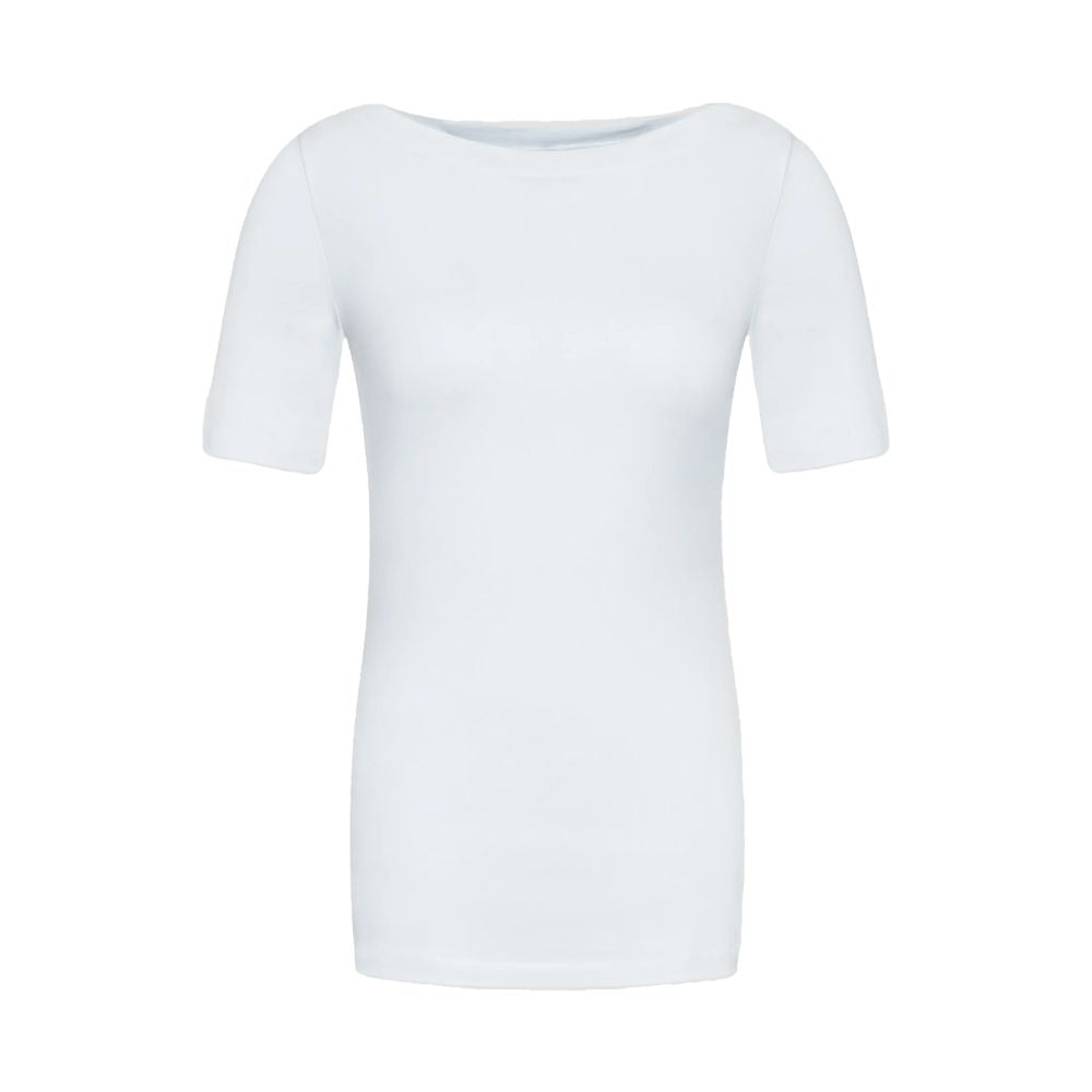 Vero Moda White Viscose T-Shirt