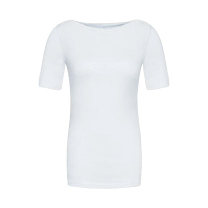 Vero Moda White Viscose T-Shirt