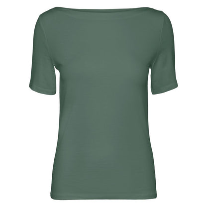 Vero Moda Green Viscose T-Shirt