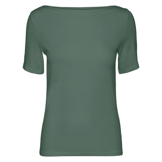 Vero Moda Green Viscose T-Shirt
