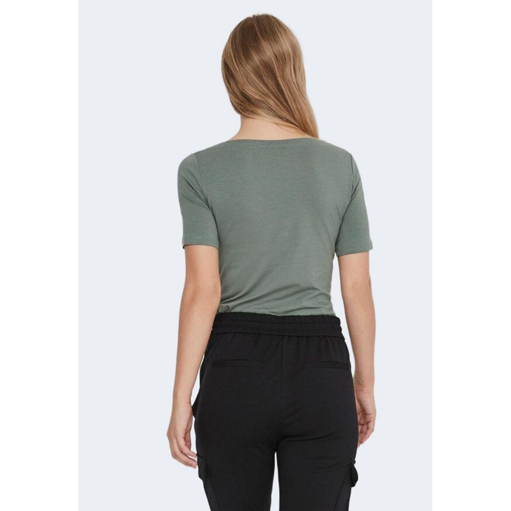 Vero Moda Green Viscose T-Shirt