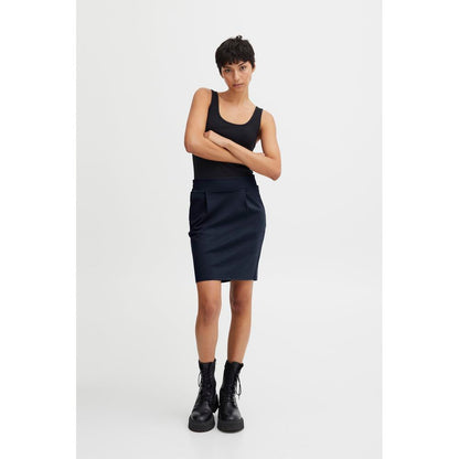 ICHI Blue Polyester Mini