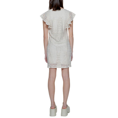 Vero Moda Beige Polyester Midi
