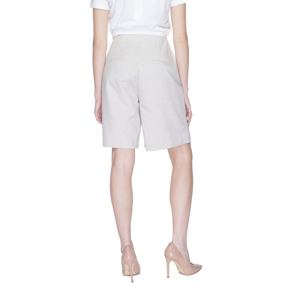 Vero Moda Gray Polyester Bermuda