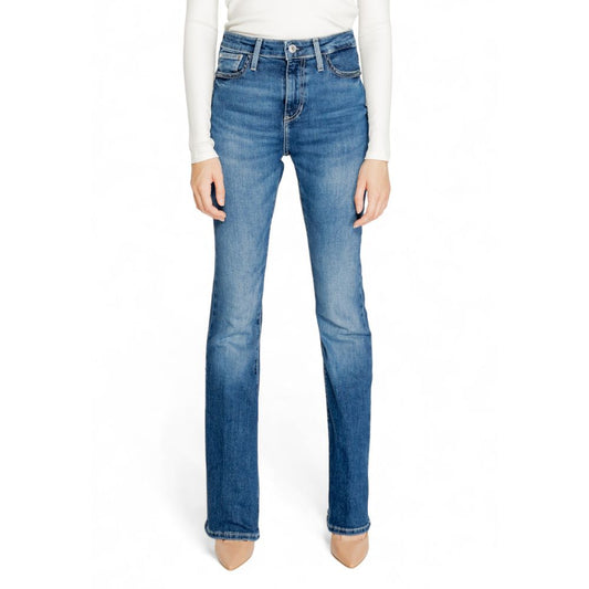 Guess Blue Cotton Bootcut Jean