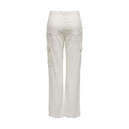 Only White Linen Jeans & Pant
