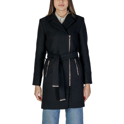 Morgan De Toi Black Wool Coat