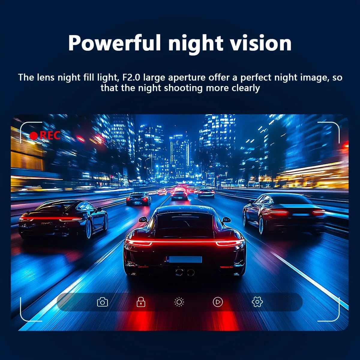 Dash Cam with 1080P Night Vision & G-Sensor TM