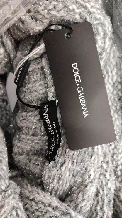Dolce & Gabbana Gray Cashmere Turtle Neck Pullover Sweater