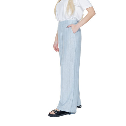 Vero Moda Blue Linen Pant