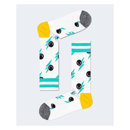 Happy Socks White Cotton Sock