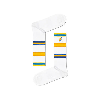 Happy Socks White Cotton Sock