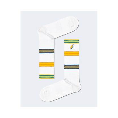 Happy Socks White Cotton Sock