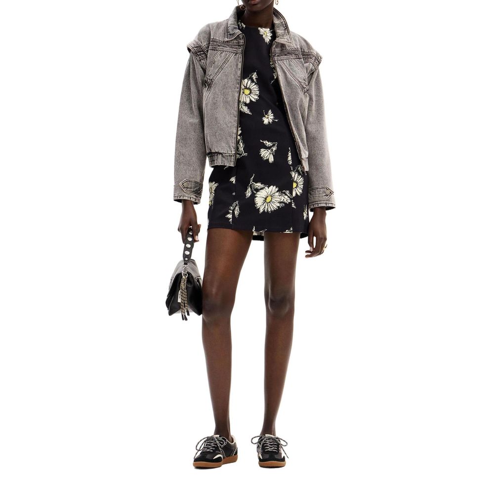 Desigual Black Viscose Short