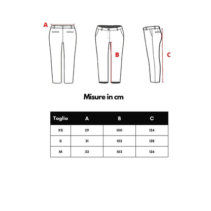 Dsquared² Red Cotton Flared Pant