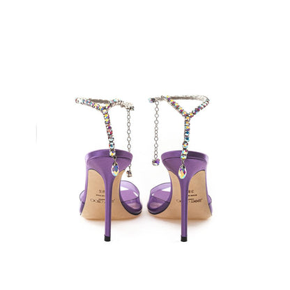 Jimmy Choo Purple Satin Sandal