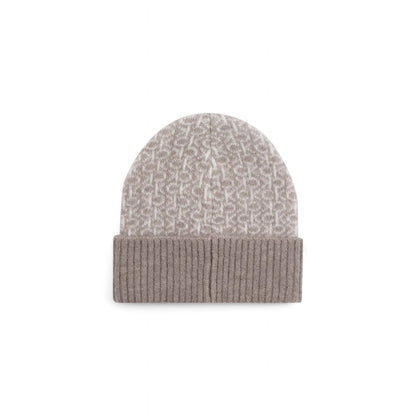 Calvin Klein Beige Alpaca Leather Caps Baseball Hat