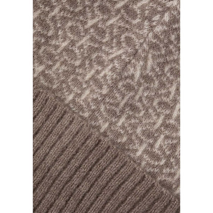 Calvin Klein Beige Alpaca Leather Caps Baseball Hat