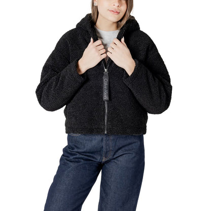 Calvin Klein Jeans Black Polyester Coat