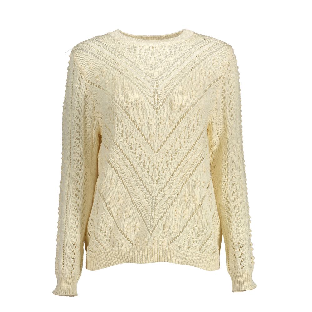 Kocca White Acrylic Women Sweater
