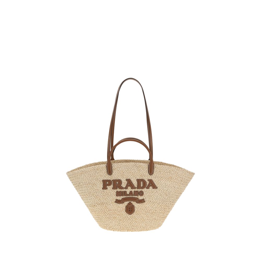 Prada Raffia Tote Bag