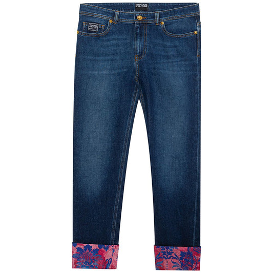 Versace Jeans Blue Cotton Jeans Denim