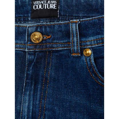 Versace Jeans Blue Cotton Jeans Denim