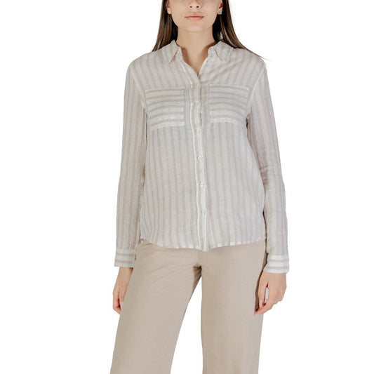 Street One Beige Linen Shortsleeve