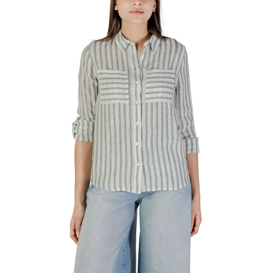 Street One Green Linen Shortsleeve
