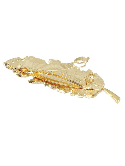 Hair Accessories Gold Silver Feather Metal Hairgrips Hair Clips Hair