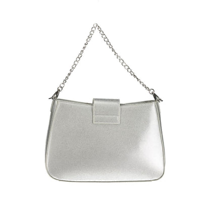 Mario Valentino Silver Polyethylene Women Handbag