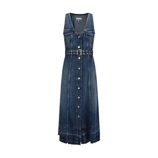Ganni Denim midi Dress