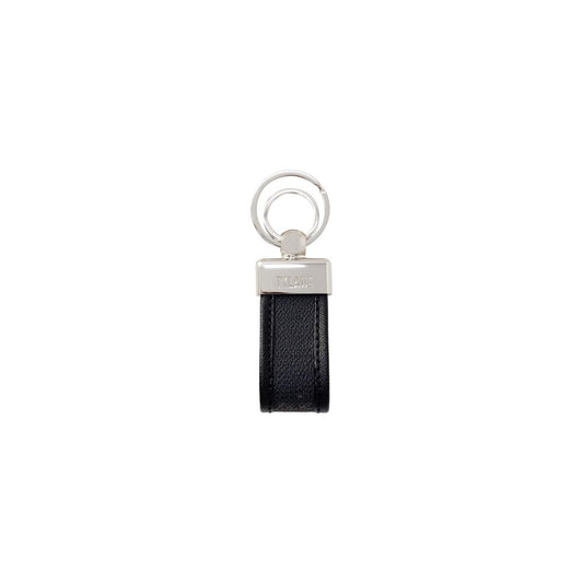 Alviero Martini Prima Classe Black Leather Keychain