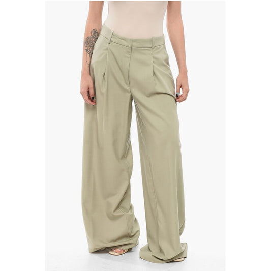 Federica Tosi Wool Blend Palazzo Pants