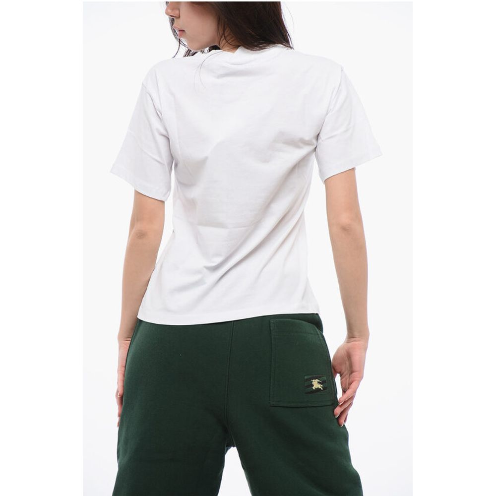 Karl Lagerfeld All-Over Rhinestone Logo Cotton Crew-neck T-shirt