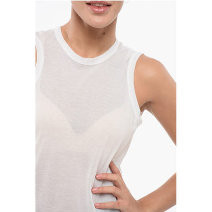 Roberto Collina Oversized Sheer Fabric Tank Top