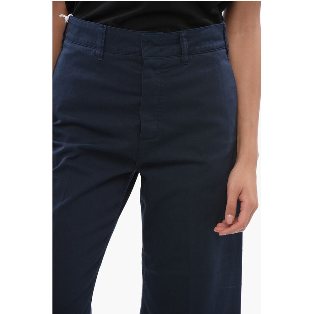 Department 5 Solid Color Stretch Cotton Pants with Belt Loops