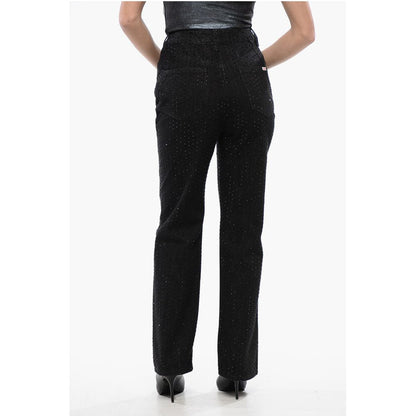 Self-Portrait Rhinestone Embellished Dark Washed Jeans 21cm