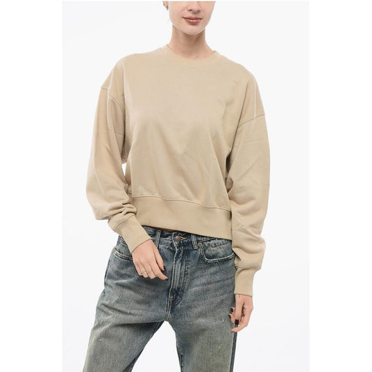 Y-3 Monochrome Cotton Sweatshirt with Crew Neck