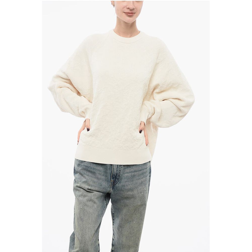 Y-3 Stretch Cotton Oversized Sweater with Crew Neck