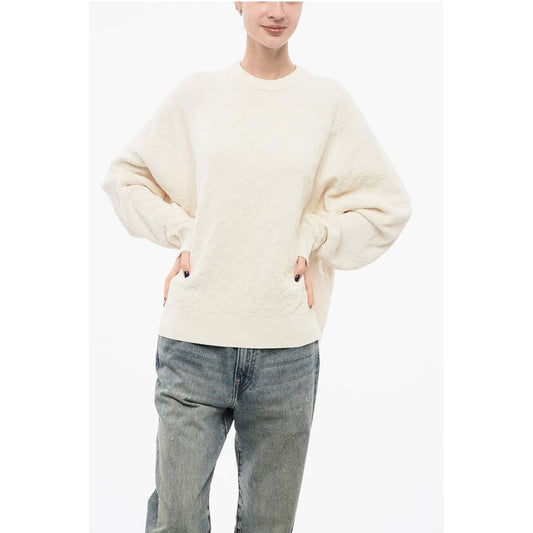 Y-3 Stretch Cotton Oversized Sweater with Crew Neck