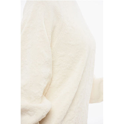 Y-3 Stretch Cotton Oversized Sweater with Crew Neck
