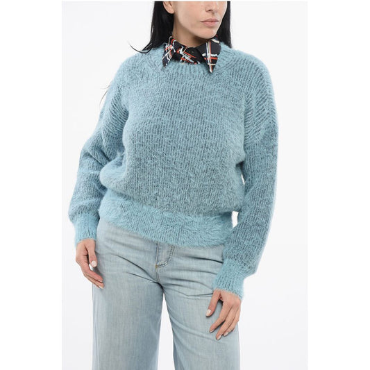 Stella McCartney Eyelash Wool Blend Crew Neck Pullover