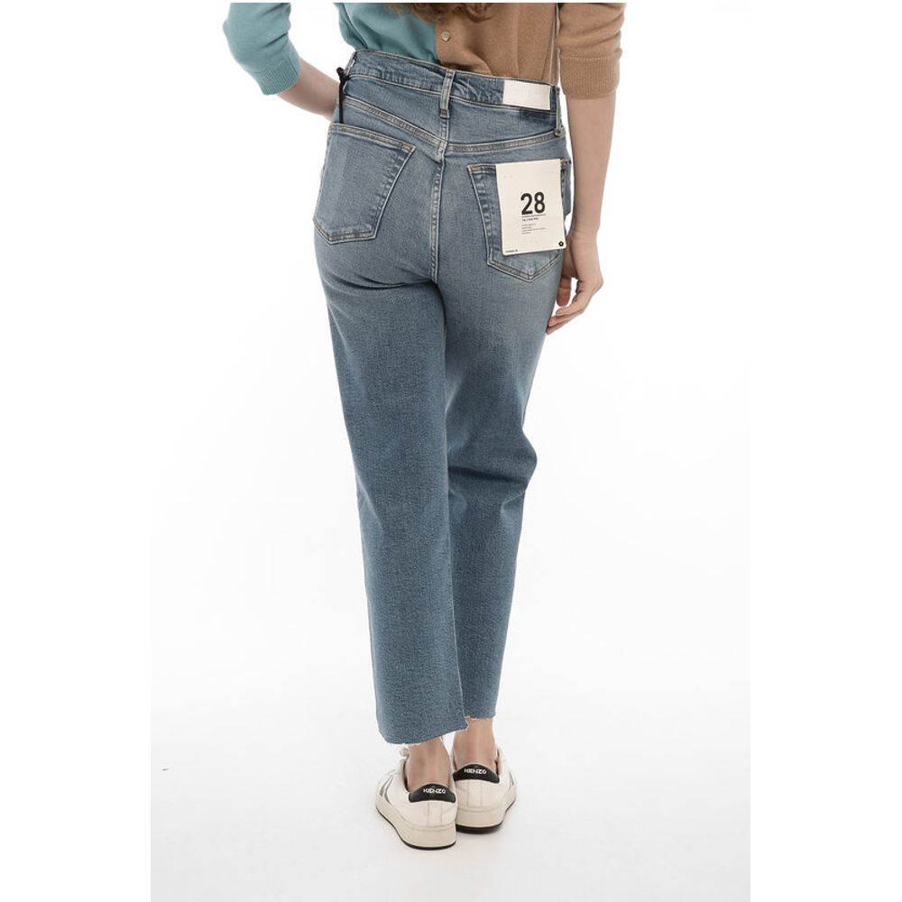 RE/DONE High-Waisted Straight Leg 70s STOVE PIPE Jeans 19cm