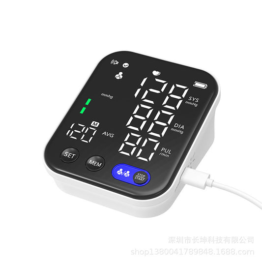 Electronic Blood Pressure Monitor Ultra Clear Large Screen Pulse Sphygmomanometer For Real-time Measurement Of Blood Pressure Health Device