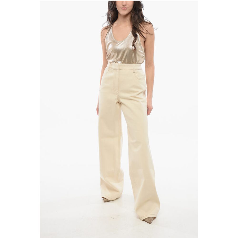 Prada Canvas High-waisted Denims with Wide Leg
