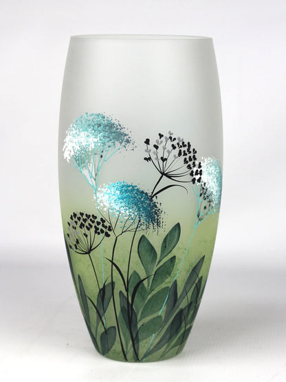table green art decorative glass vase 7518/300/sh319 Coffee Aion