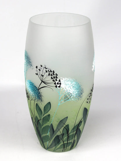 table green art decorative glass vase 7518/300/sh319 Coffee Aion