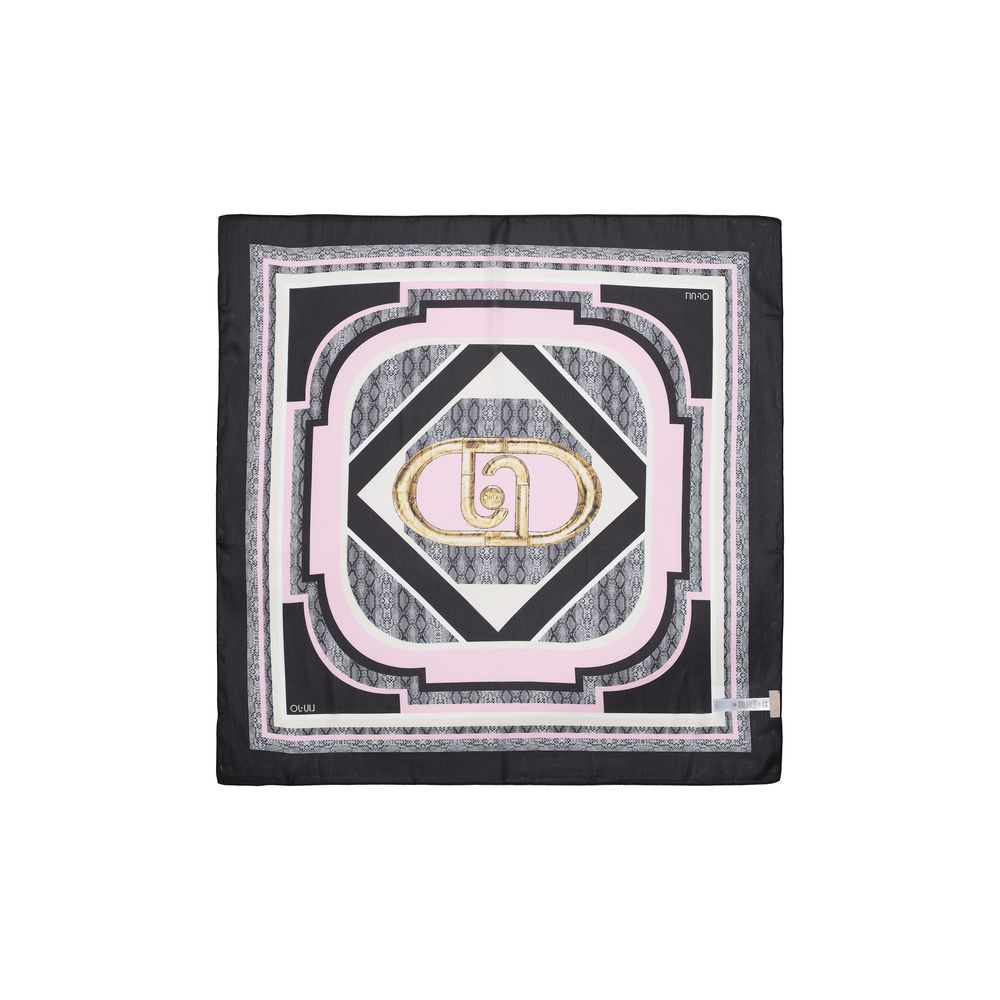 Liu Jo Black Polyester Scarf